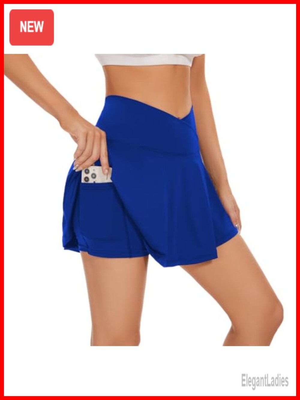 Pleated Tennis Skort with Pockets Built-in Shorts High Waisted Golf Skirt